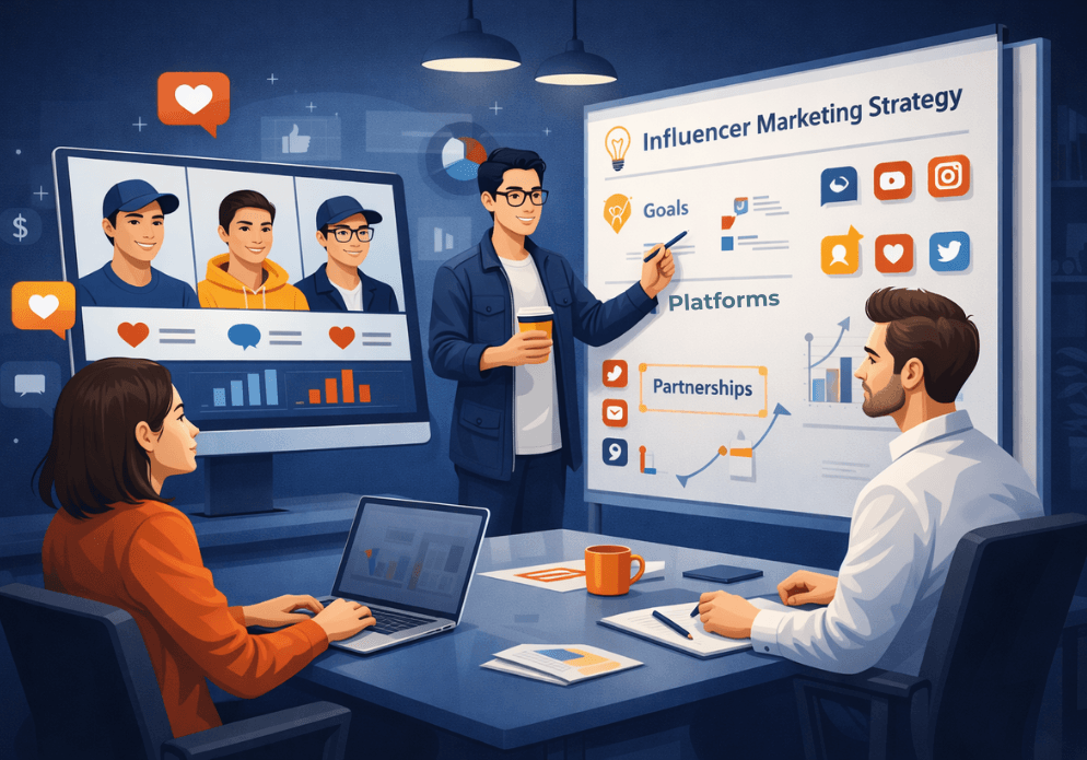 Influencer agency strategy planning